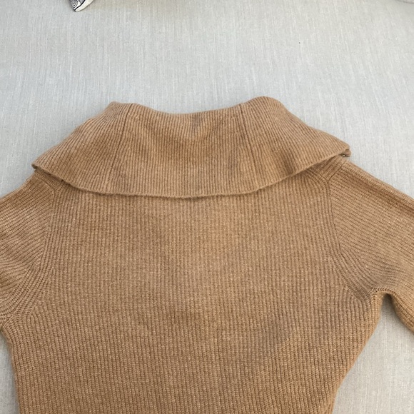 J. Crew Camel Cowl Neck Sweater - Picture 7 of 7
